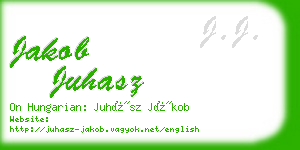 jakob juhasz business card